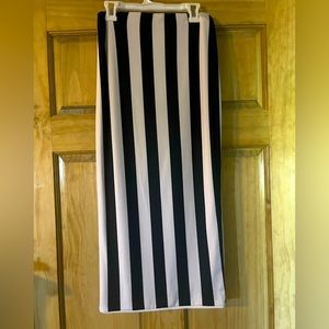 B&W Striped Skirt